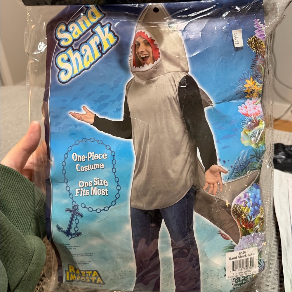 Rasta Imposta Sand Shark Adult Costume - Gray